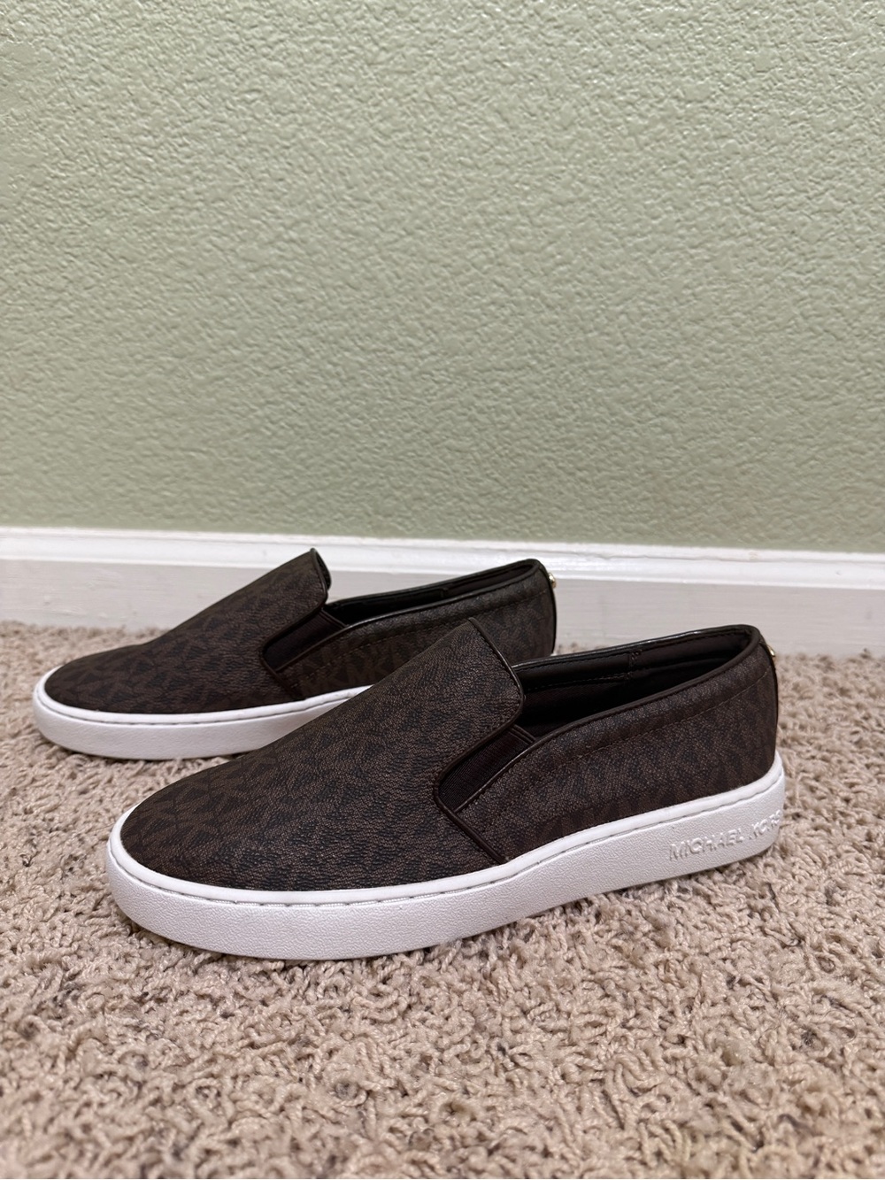 Michael Kors Slip-On Sneaker Brown & White US 7.5M